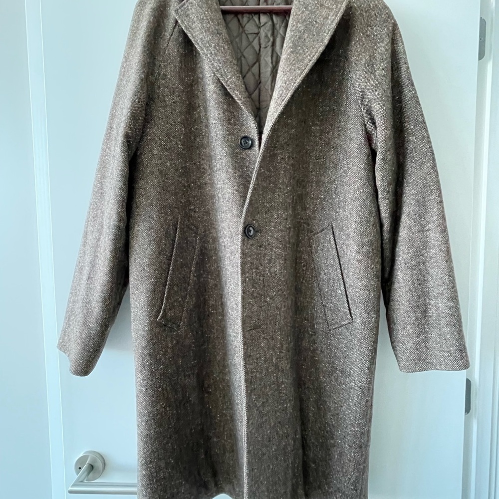 Men’s J. Crew Wool Tweed Overcoat
